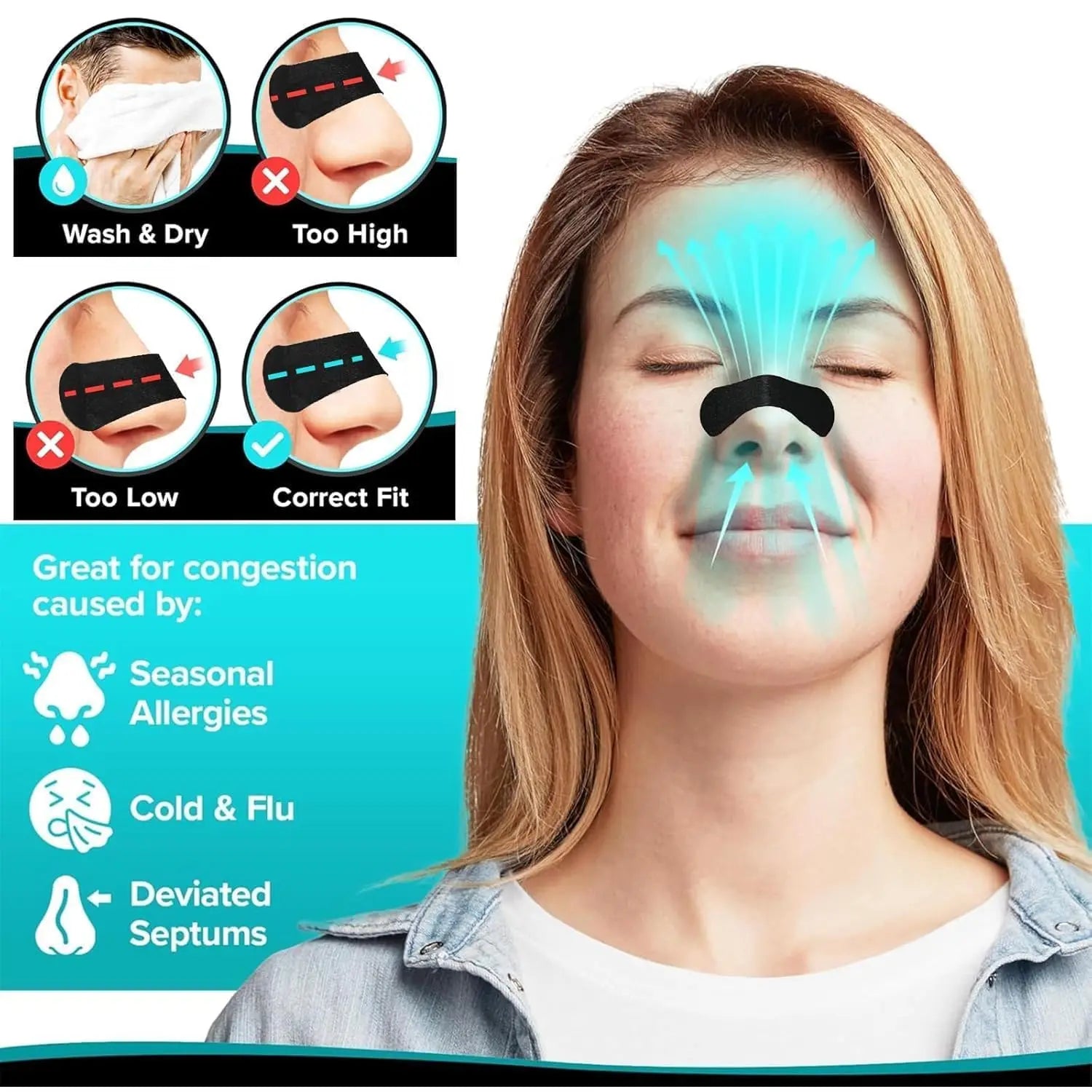 Nasal Breathing Strips (30pcs)